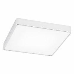 Uniwersalny metalowy plafon czarny średni mleczna szyba lampa natynkowa wbudowany moduł ONTARIO LED 3576 Argon