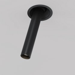Lampa wpuszczana sufitowa spot LED minimalistyczna klasyczna aluminium czarna regulowana tuba Focus T MAYTONI C140RS-L300-7W3K-B