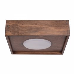 Lampa sufitowa plafon natynkowy brązowy kwadrat Soul 1 Sigma 40914