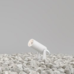 Nowoczesne oświetlenie zewnętrzne LED aluminium biały regulowana tuba Bern MAYTONI O050FL-L5W3K