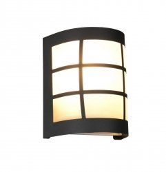 Kinkiet zewnętrzny czarny stal i szkło minimalistyczny klasyczny uniwersalny SINTRA IP44 R26456132 Rl