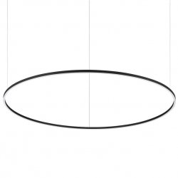 NOWOCZESNA LAMPA WISZĄCA RING LED CZARNY OKRĄG IDEAL LUX 304472 ORACLE SLIM D150 ROUND 4000K