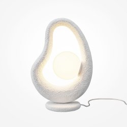 Nowoczesna lampa stołowa dekoracyjna ozdobna designerska metal biały Opus MAYTONI MOD380TL-01W