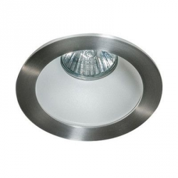 Nowoczesna oprawa podtynkowa okrągła aluminiowa + biały REMO 1 AZ1729 + AZ0822 Azzardo