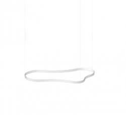 Designerska biała lampa wisząca WAVES-3 SP Ideal Lux 345291