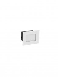 Oprawa wpuszczana kinkiet LED biały prostokątna minimalistyczna nowoczesna IP65 BEROLCO LE75327 Luces Exclusivas