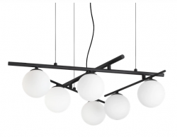 Nowoczesna lampa wisząca czarna szklane kule designerska dekoracyjna salonowa ATLAS 365114 IDEAL LUX