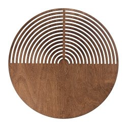Dekoracyjny nowoczesny drewniany kinkiet ścienny okrągły w stylu boho LUNAR WOOD 11015 TK-Lighting