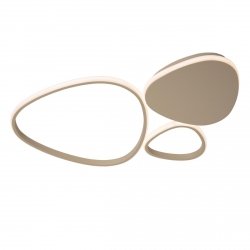 Nowoczesny plafon lampa sufitowa LED szara uniwersalna minimalistyczna geometryczna okręgi ściemnialna SAMLING 78102/30/41 Lucide