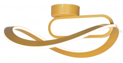 Nowoczesna lampa sufitowa LED złota minimalistyczny dekoracyjny plafon VELENNE C241249403A Zumaline