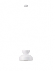 Lampa wisząca biała owalna minimalistyczna dekoracyjna do nowoczesnych wnętrz MOSAIC H 41702 Sigma