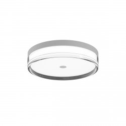 Nowoczesny Plafon Sufitowy okrągły LED Biały Molino Italux PLF-64536-S-WH