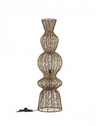 Nowoczesna lampa podłogowa stojąca sznurkowa rustykalna boho industrialna ściemnialna Luces Exclusivas 9586659