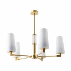 Lampa wisząca 1244 VINCENZA Mosiądz Elegancki Żyrandol Zuma Line