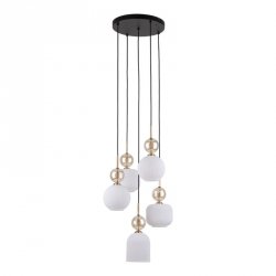 Lampa wisząca wielopunktowa szklane klosze z dekoracyją kulą designerska SOPHIA 11593 TK-LIGHTING