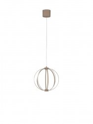 Lampa Wisząca BREA LED 20W CCT 30cm Brązowa Luces Exclusivas