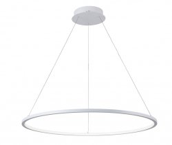 Nowoczesna Lampa Wisząca LED Biały Okrąg VINOLA PND-56135B-100RPC-WH-3KS4K-TRDIMM ITALUX
