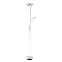 Designerska Lampa Podłogowa Nowoczesna Srebrna ROME ROME-SC ENDON