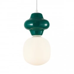 Zielona ceramiczna lampa wisząca LATERA Italux PND-94331-1L-GRN