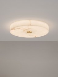 Nowoczesny plafon LED marmurowy okrągły 40cm ściemnialny dekoracyjny do designerskich wnętrz Luces Exclusivas