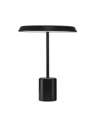 Lampka stołowa nocna czarna LED okrągła minimalistyczna uniwersalna klasyczna Luces Exclusivas
