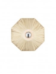 Lampa ścienna kinkiet beżowy papierowy geometryczny dekoracyjny designerski nowoczesny Luces Exclusivas