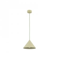 Lampa wisząca stożkowy klosz w pistacjowym kolorze do designerskich art deco wnętrz CONO S 11417 TK-LIGHTING