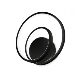 Kinkiet ścienny czarny spiralny designerski nowoczesny dekoracyjny Oz ap on-off 2700k 342238 IDEAL LUX