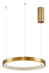 LAMPA WISZĄCA LED W KSZTAŁCIE OKRĘGU 40cm NOWOCZESNA LAMPA KOŁO ANYCZNY MOSIĄDZ MORON LE41704 LUCES EXCLUSIVAS