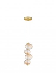 Minimalistyczna lampa wisząca LED szklany klosz kule złota uniwersalna nowoczesna możliwość ściemniania Luces Exclusivas