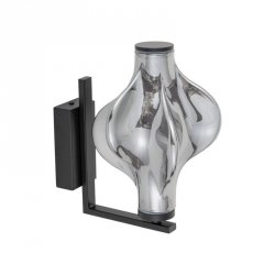 Kinkiet ścienny LED czarny szklany dekoracyjny designerski nowoczesny nietuzinkowy ELVA 18219 TK-LIGHTING