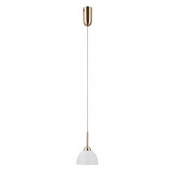 Złota lampa wisząca zwis Montiel led 5W Italux PND-34374-1-HBR