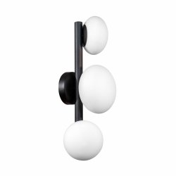 Kinkiet OMI 1178 Zuma Line Czarna nowoczesna 3xG9