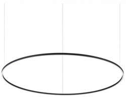 NOWOCZESNA LAMPA WISZĄCA OKRĄG RING LED CZARNA IDEAL LUX 304458 ORACLE SLIM SP D150 ROUND 3000K DALI 