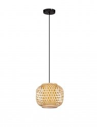 Pleciona naturalna lampa wisząca ratan REQUENA LE44862 Luces Exlusivas