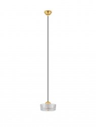 Biało Złota Nowoczesna Lampa Wisząca LED ESPINAR LE44497 Luces Exclusivas