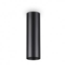 Aluminiowy Plafon Sufitowy Tuba Czarny LOOK 233062 IDEAL LUX