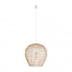 Naturalna Lampa Wisząca Z Bambusa W Stylu Boho HAITI M 11164 NOWODVORSKI