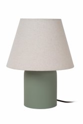 Nowoczesna ceramiczna lampka stołowa abażurowa MACIA 06527/01/33 LUCIDE