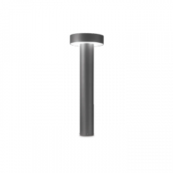 Antracytowy Prosty Słupek Ogrodowy Nowoczesny TESLA 153193 IDEAL LUX