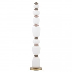 Ceramiczna designerska lampa stojaca podłogowa brązowo szara CERAMIC FLOOR LED 34W 11704 Nowodvorski Lighting