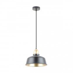A8063-BK MENSA LAMPA WISZĄCA CZARNY MAT+ZŁOTO/MATT BLACK+GOLD