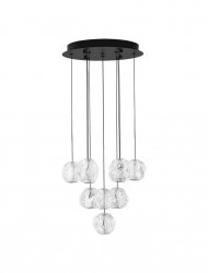 Nowoczesna Molekularna Lampa Wisząca Salonowa Białe Kule LUCES EXCLUSIVAS CHEPEN LE44643