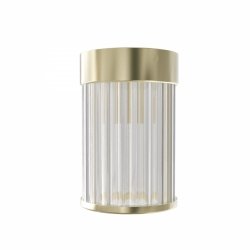 Szklany złoty satynowy plafon sufitowy FIATTO PL OLD GOLD 8 Orlicki Design OR86096