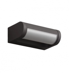 Lampa Zewnętrzna Kinkiet 12W Antracyt IP65 Minimalistyczny Na Elewację Maxlight Solden W0464 