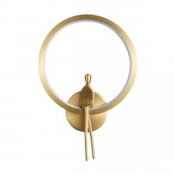 Designerski Złoty Kinkiet Ścienny LED AMICI RING ST-B3607 gold