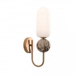 Kinkiet ścienny w stylu art deco złoty Maxlight NOVA Gold W0380 Glamour 