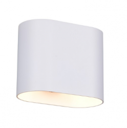 Minimalistyczny kinkiet biały klasyczny uniwersalny podświetlający ścianę ALANI 266100131 TRIO