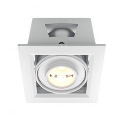 Biała Oprawa Wpuszczana Downlight Metal Modern Maytoni DL093-01-10W3K-W
