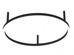 NOWOCZESNY CZARNY PLAFON RING 2700K LED IDEAL LUX ORACLE SLIM PL D50 341880